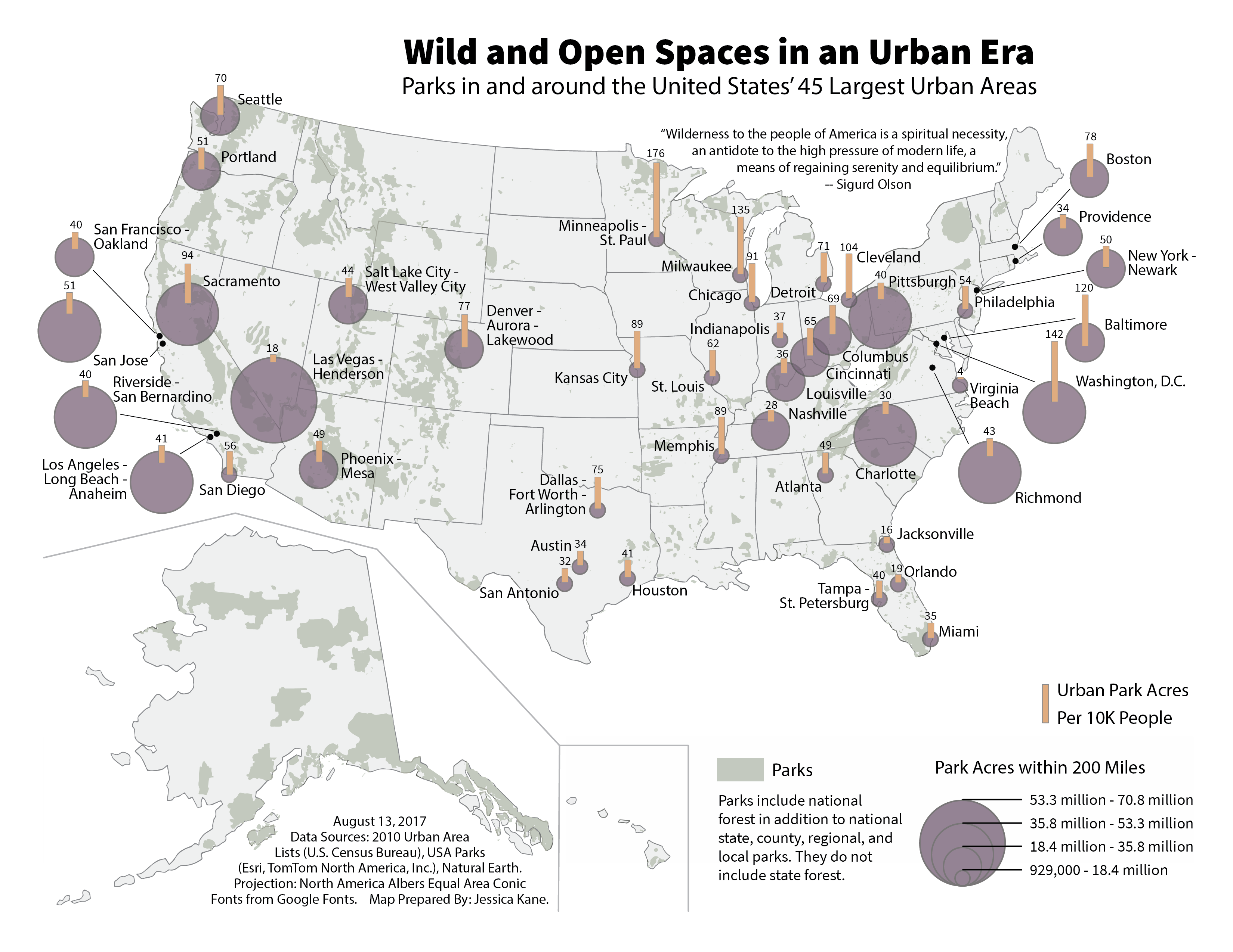 Wild and Open Spaces in an Urban Era Map